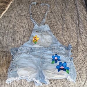 Floral Coverall Shorts